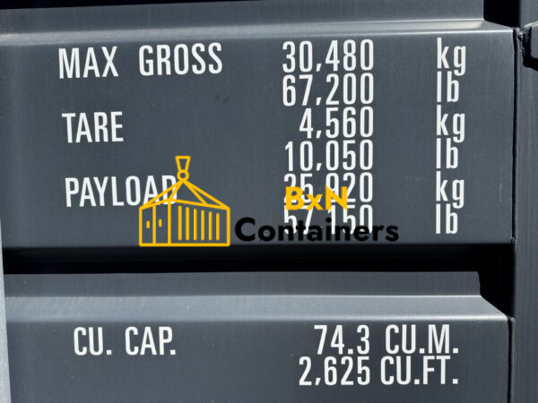 40′ x 8′ x 9.5′ Tall – New *High Cube Shipping/Storage Container – Wind and Watertight-GRAY - Image 4