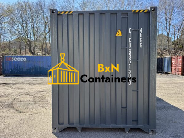 40′ x 8′ x 9.5′ Tall – New *High Cube Shipping/Storage Container – Wind and Watertight-GRAY - Image 7