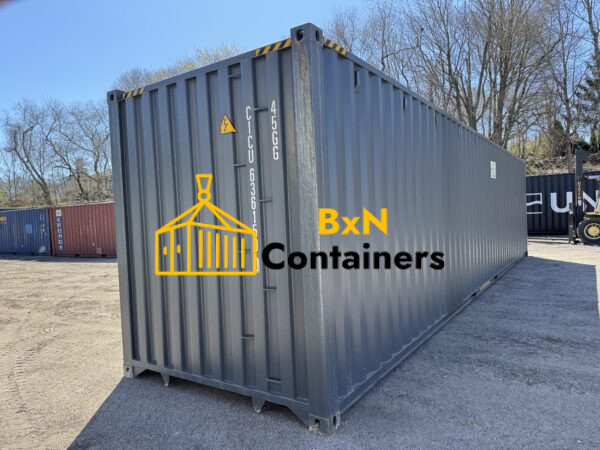 40′ x 8′ x 9.5′ Tall – New *High Cube Shipping/Storage Container – Wind and Watertight-GRAY - Image 8